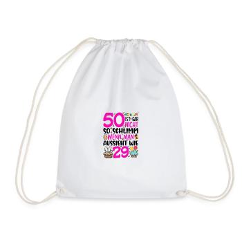 50 isn't so bad if you look like - Drawstring Bag - white - Front