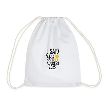 J’ai dit à l’adresse 2025 - Sac de sport léger - blanc - Devant
