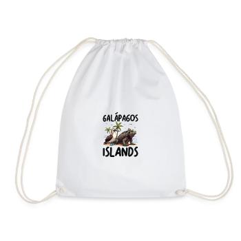 Galapagos Islands - Drawstring Bag - white - Front