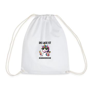 The situation is drunkenness - Drawstring Bag - white - Front