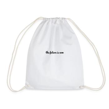 the future is now saying future is now saying - Drawstring Bag - white - Front