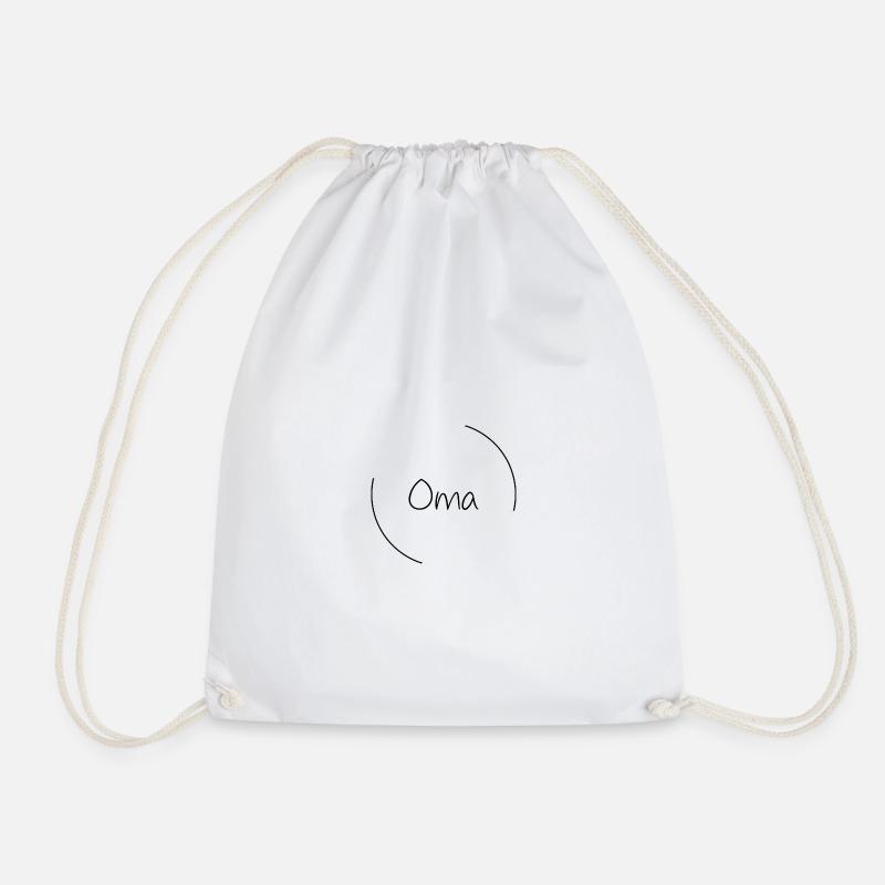 Grandma - Drawstring Bag - white