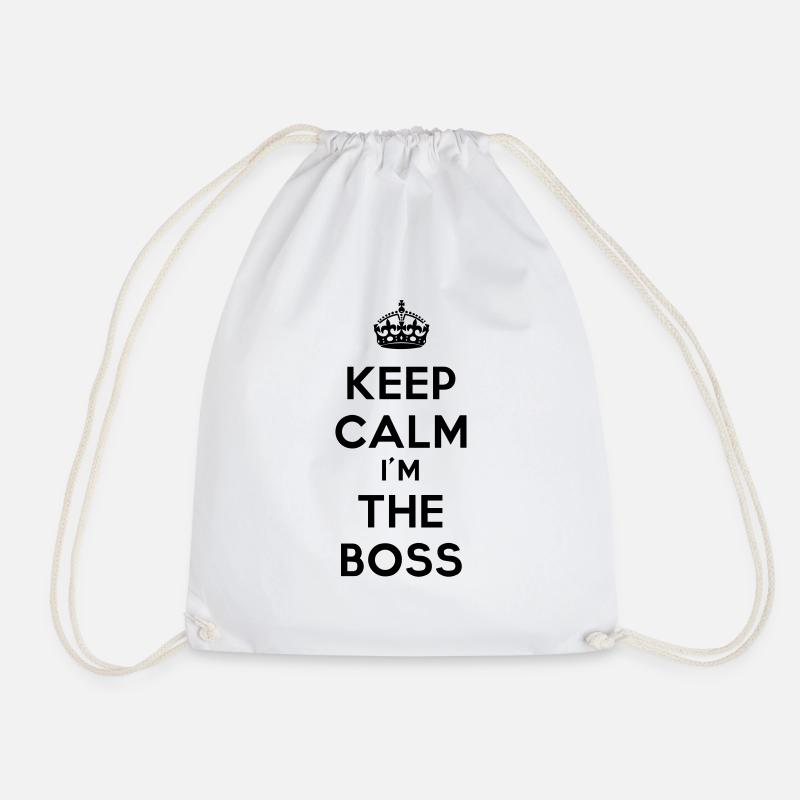 keep calm I'm the boss - Turnbeutel - Weiß