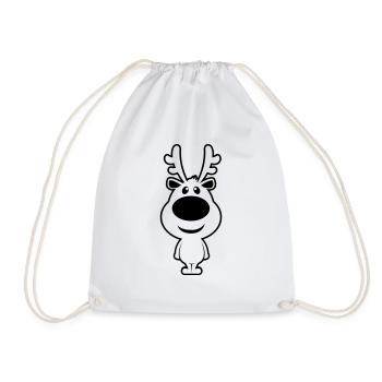 rudolf christmas reindeer - Sac de sport léger - blanc - Devant