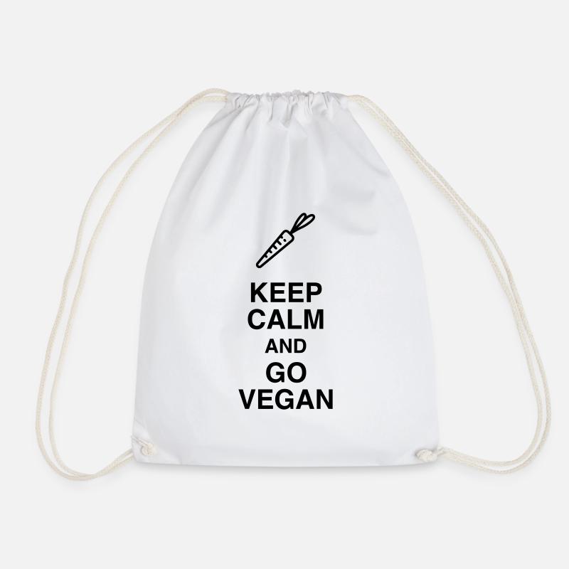 Vegetarier / Vegetarismus / Vegan / Vegetarierin - Turnbeutel - Weiß