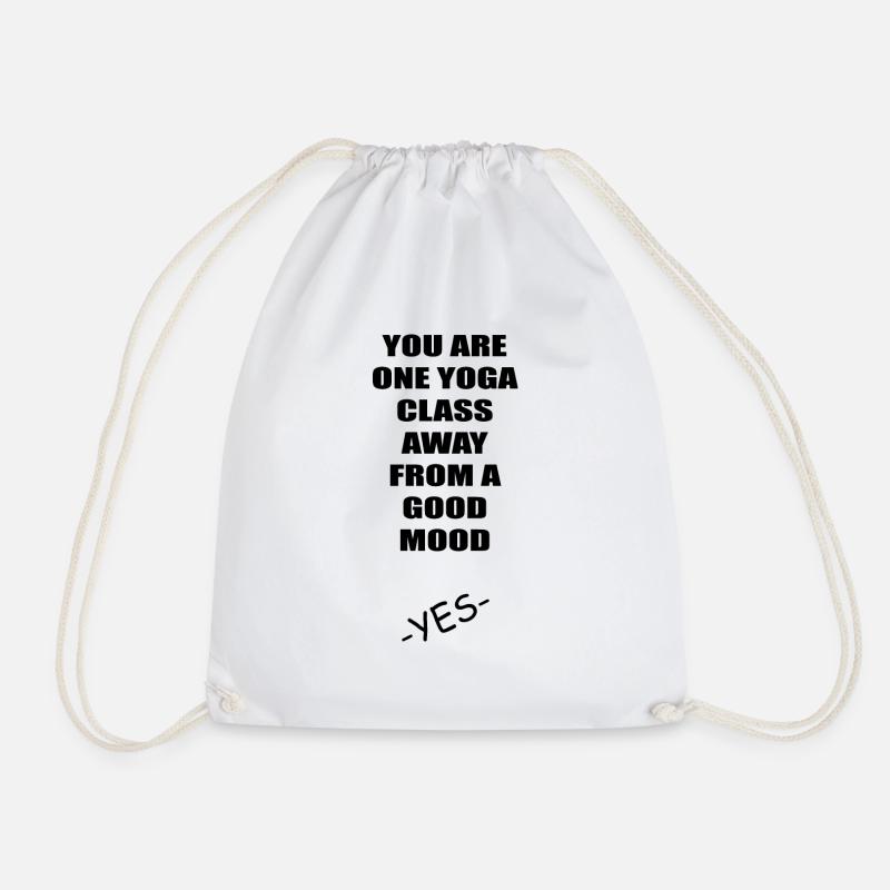 Yoga Meditation Spa Namaste - Drawstring Bag - white