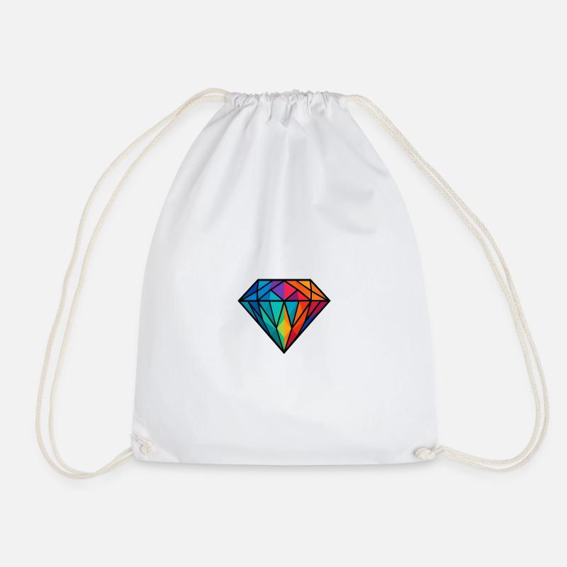 Diamant - Turnbeutel - Weiß