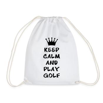 KEEP CALM AND PLAY GOLF - Sac de sport léger - blanc - Devant