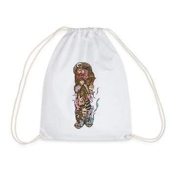 Anubis The God of Ancient Egypt - Drawstring Bag - white - Front