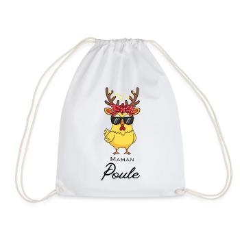 Maman poule - Sac de sport léger - blanc - Devant