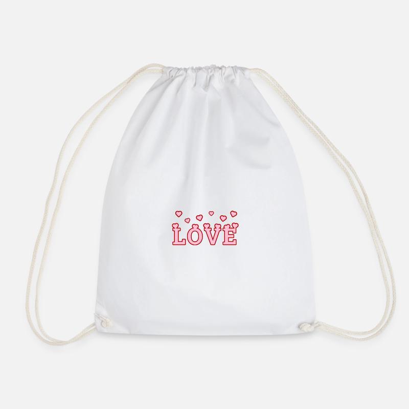 LOVE - Turnbeutel - Weiß