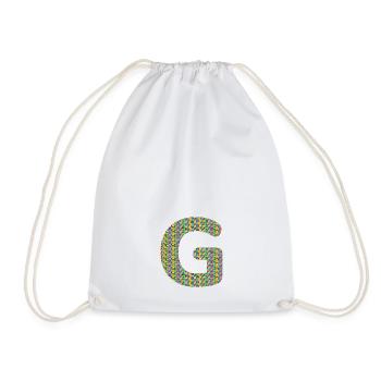 Coeur coloré G Design - Unique et élégant ! - Sac de sport léger - blanc - Devant