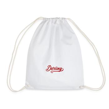 Vintage Darling - Drawstring Bag - white - Front