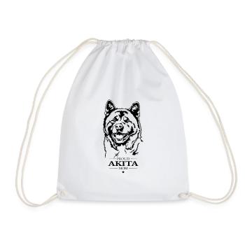 Akita Mom Hunde Hund American Akita Inu Wilsigns - Turnbeutel - Weiß - Vorne