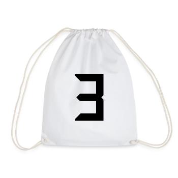 3 ANS. 3e ANNIVERSAIRE. ANNIVERSAIRE 3 ANS. 3 - Sac de sport léger - blanc - Devant