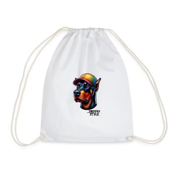 doberman style - Sac de sport léger - blanc - Devant