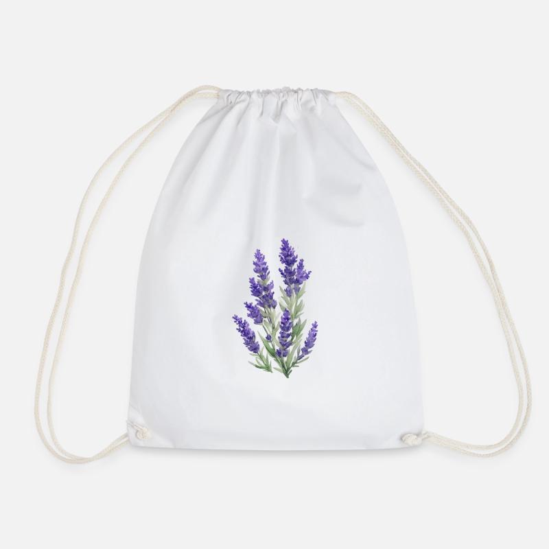 Lavendel - Turnbeutel - Weiß