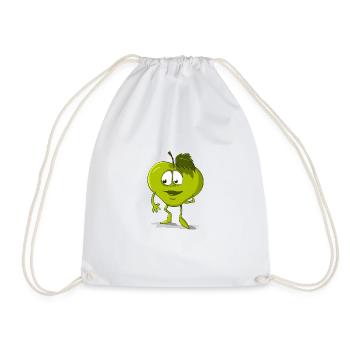 Douce pomme verte. Idée de cadeau - Sac de sport léger - blanc - Devant