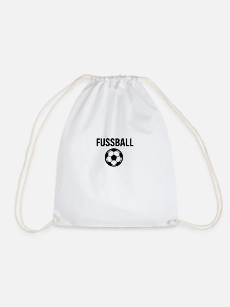 FUSSBALL – Klassisch & Zeitlos - Turnbeutel - Weiß
