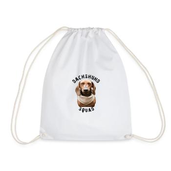 Teckel Dachshund Effectif - Sac de sport léger - blanc - Devant