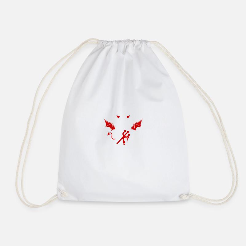 Devil equipment - Drawstring Bag - white