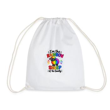 I’m the Rainbow Sheep of the Family  - Turnbeutel - Weiß - Vorne