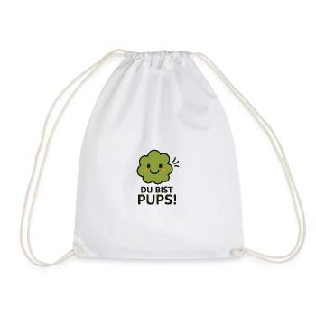 pups - Turnbeutel - Weiß - Vorne