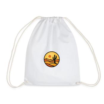 Desert Mirage - Drawstring Bag - white - Front