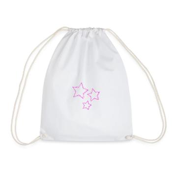 CHRISTMAS. STAR. STARS. CHRISTMAS ISLAND. NEW YEAR'S DAY - Drawstring Bag - white - Front