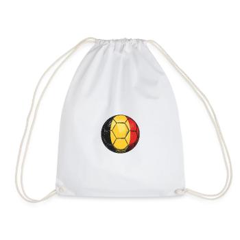 Toute la Belgique soutient notre homme - Sac de sport léger - blanc - Devant