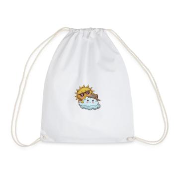 Sonja and Sören Wolkenfreund - Drawstring Bag - white - Front