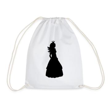 Princess - Drawstring Bag - white - Front