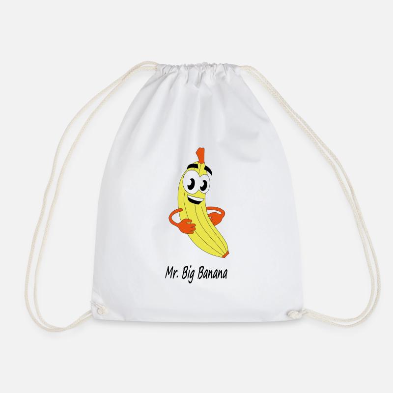 Mr. Big Banana - Drawstring Bag - white