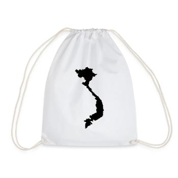 Carte du Vietnam - Sac de sport léger - blanc - Devant