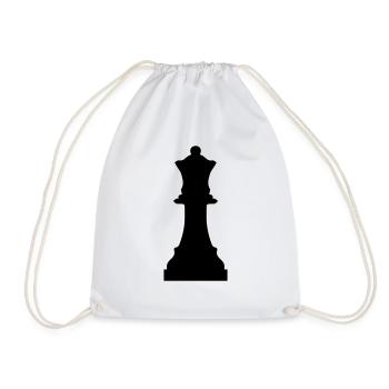 queen - Drawstring Bag - white - Front