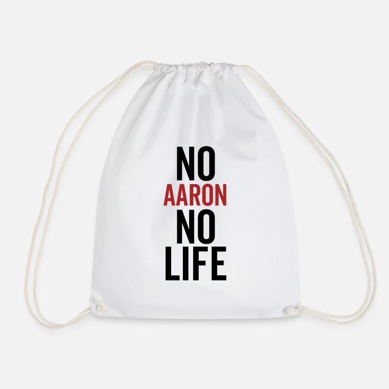 Kein Aaron Kein Leben - Turnbeutel - Weiß