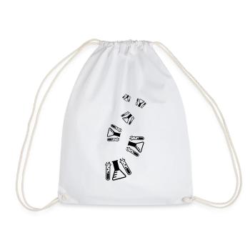 Test tube chemists - Drawstring Bag - white - Front