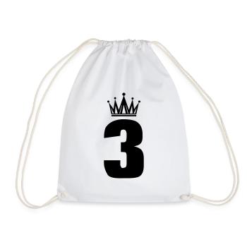 3 - Drawstring Bag - white - Front