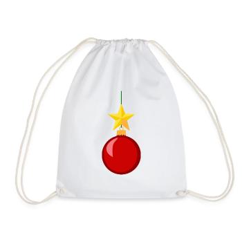 Christbaumschmuck - Turnbeutel - Weiß - Vorne