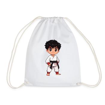 Combattant de taekwondo - Sac de sport léger - blanc - Devant
