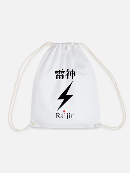 Raijin – Japanischer Donnergott | Torii Apparel - Turnbeutel - Weiß