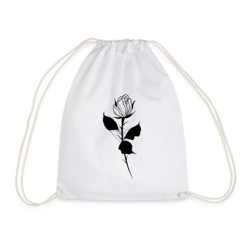 Pink tattoo - Drawstring Bag - white - Front