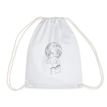 Lune - Sac de sport léger - blanc - Devant