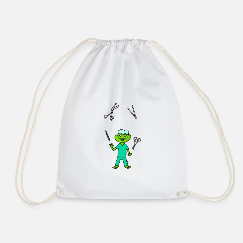 OP Nurse Frog - Turnbeutel - Weiß