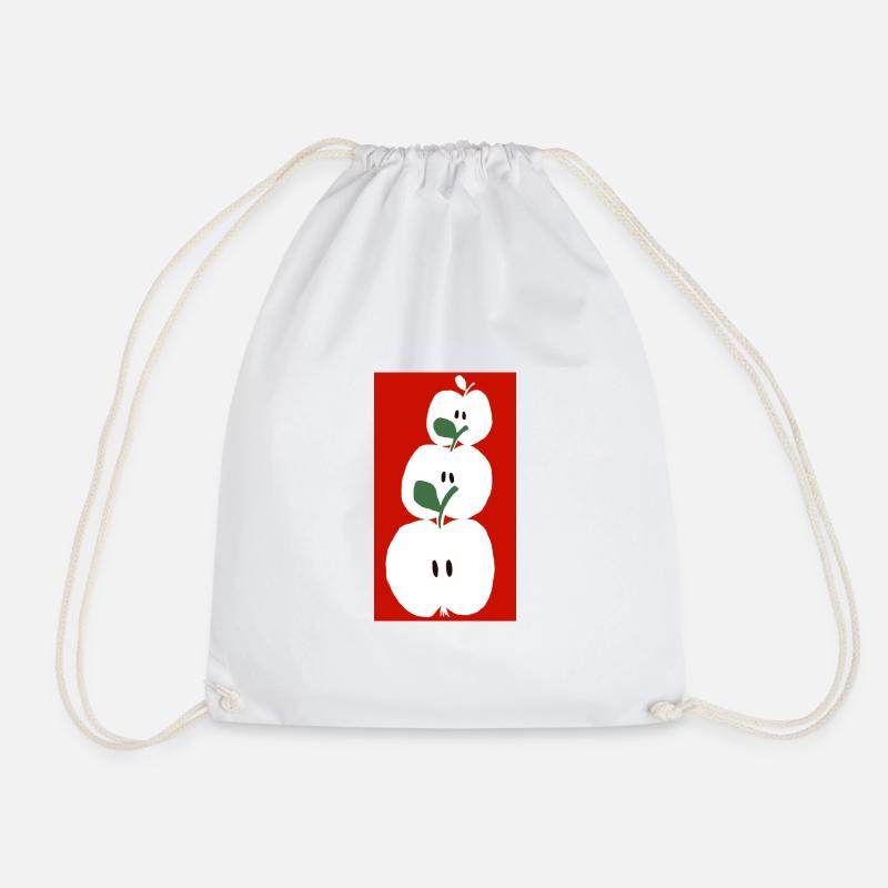 Pommes - Sac de sport léger - blanc