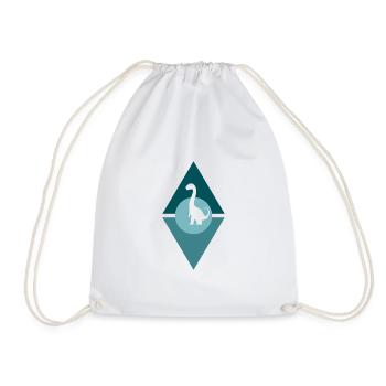 Dinosaur Fossil Rex - Drawstring Bag - white - Front