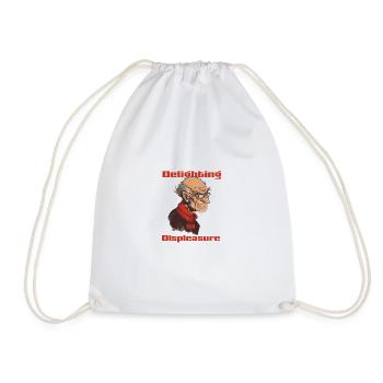 Grumpy man - Drawstring Bag - white - Front