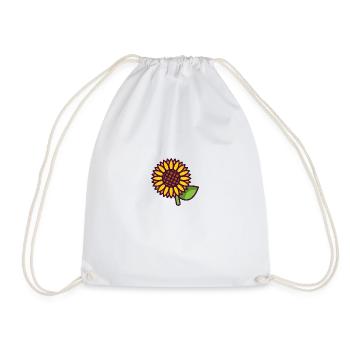Sunflower - Drawstring Bag - white - Front