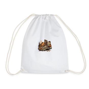 Wander - Drawstring Bag - white - Front