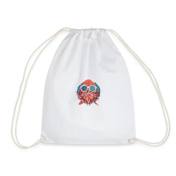 hipster fish 8 - Sac de sport léger - blanc - Devant